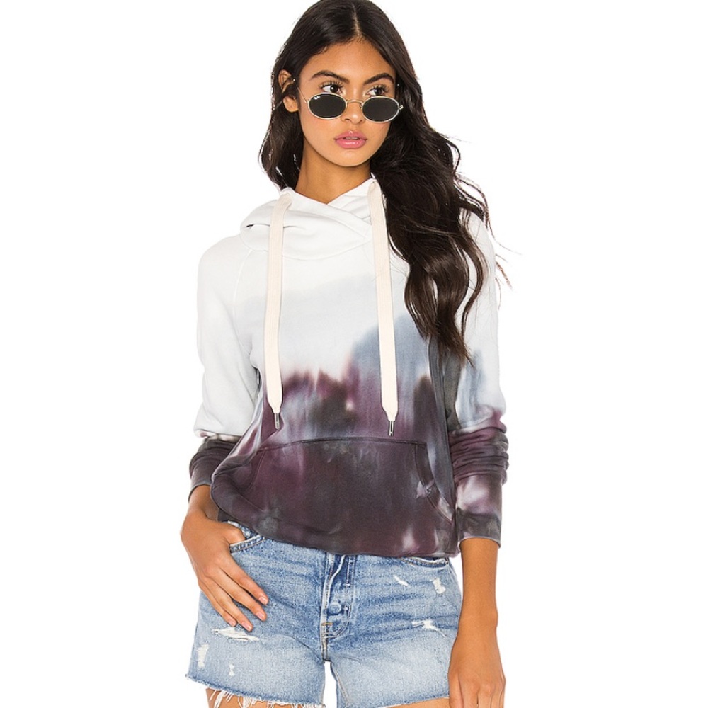NSF  Lisse Pullover Hoodie in Orchid Dye Revolve